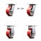 Service Caster 5 Inch Poly on Cast Iron Caster Set with Roller Bearing 2 Swivel Lock 2 Rigid SCC-35S520-PUR-RS-BSL-2-R-2 - alternate 2